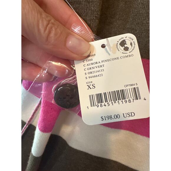 Free People NWT League of Her Own Oversized Cardigan Sweater Pink Brown XS - Picture 5 of 12